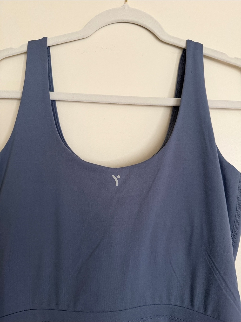 Yogalicious Dusty Blue Sleeveless Cargo Jumpsuit - Picture 3 of 6